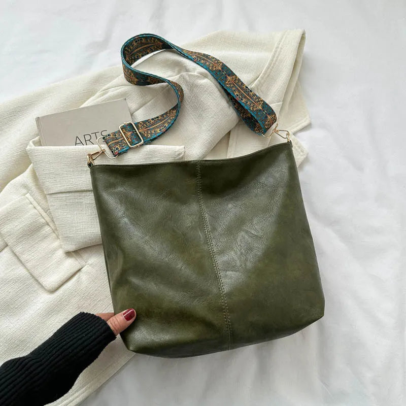 Irene Embroidered Strap Shoulder Bag - Imagen 5