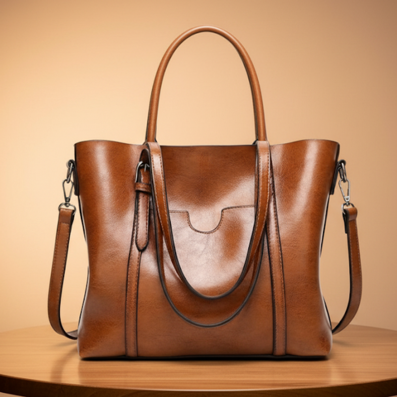 Harper Cognac Tote - Imagen 1