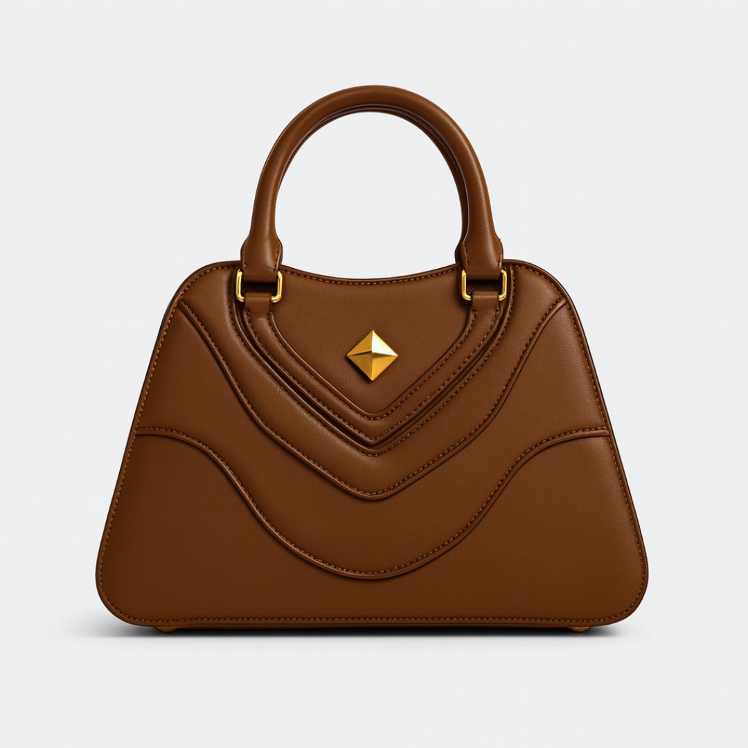 Coral Leather Handbag