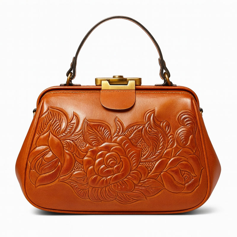 Rose Leather Handbag - Imagen 1