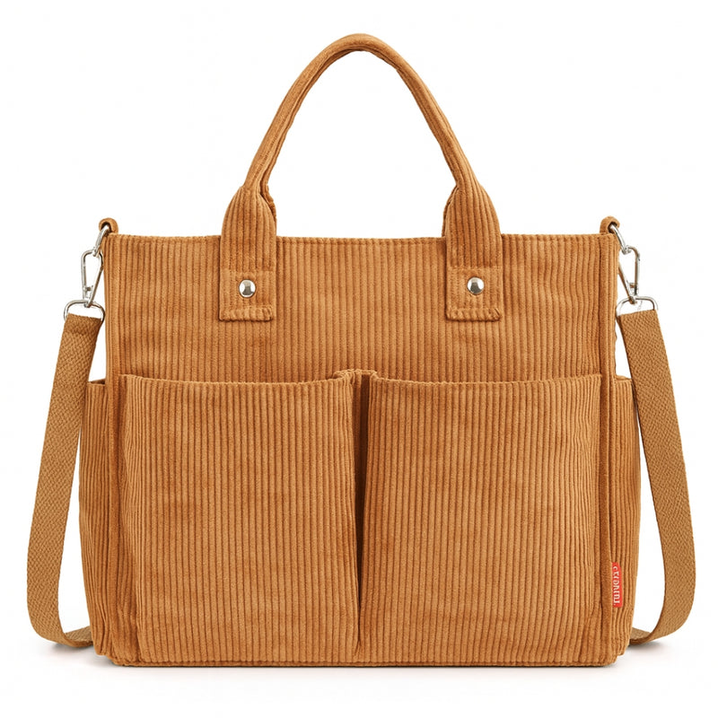Corduroy Shoulder Bag - Imagen 1