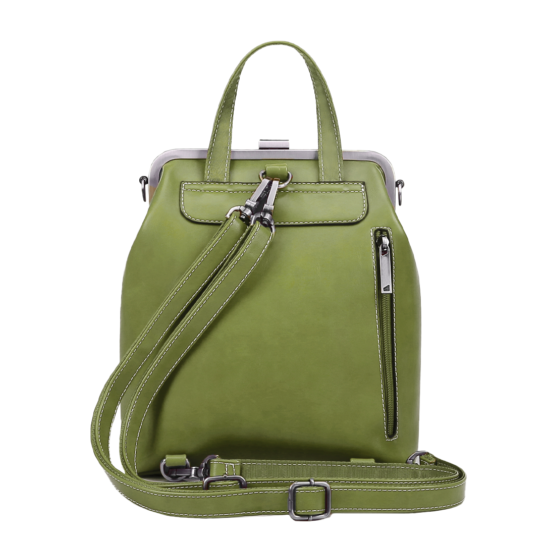 Rhea Frame-Top Backpack