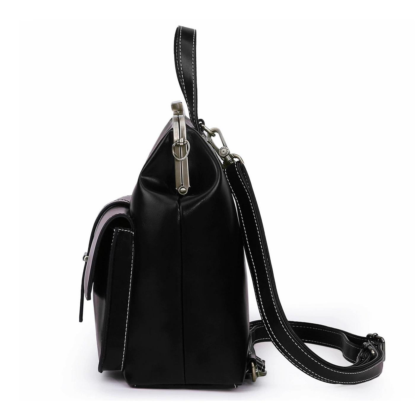 Rhea Frame-Top Backpack