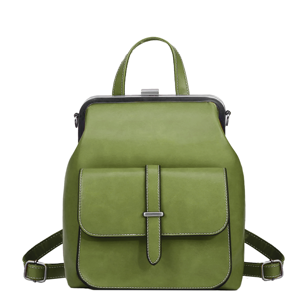 Rhea Frame-Top Backpack