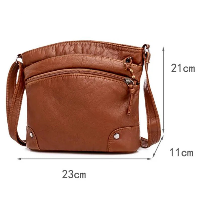Mila Triple-Zip Crossbody - Imagen 7