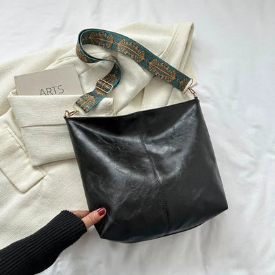 Irene Embroidered Strap Shoulder Bag