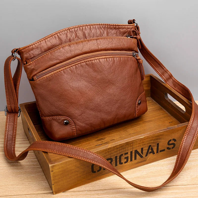 Mila Triple-Zip Crossbody