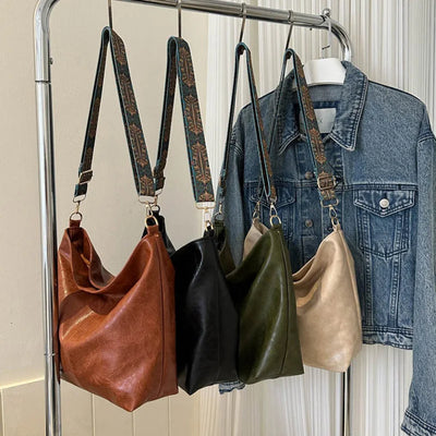 Irene Embroidered Strap Shoulder Bag