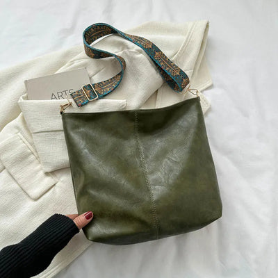 Irene Embroidered Strap Shoulder Bag