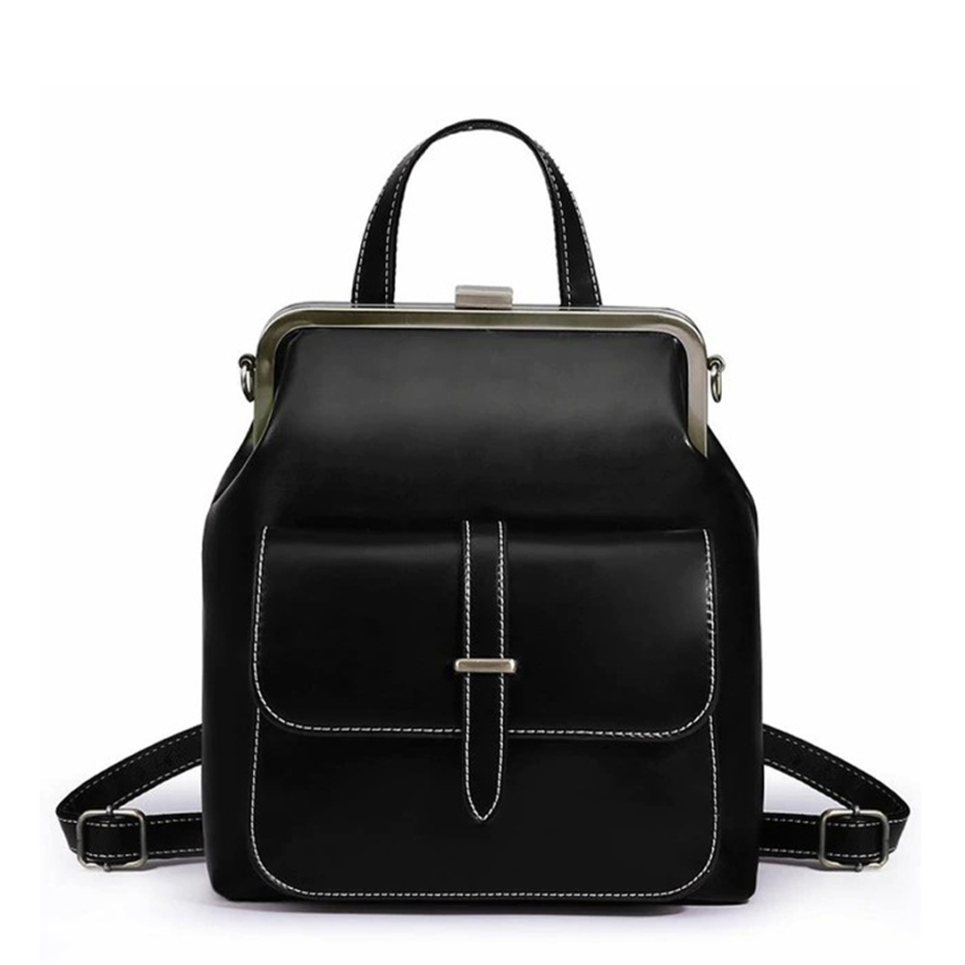 Rhea Frame-Top Backpack