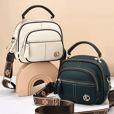Victoria's Timeless Sophistication | Stylish Leather Bag with Shoulder Strap