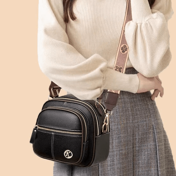 Victoria's Timeless Sophistication | Stylish Leather Bag with Shoulder Strap