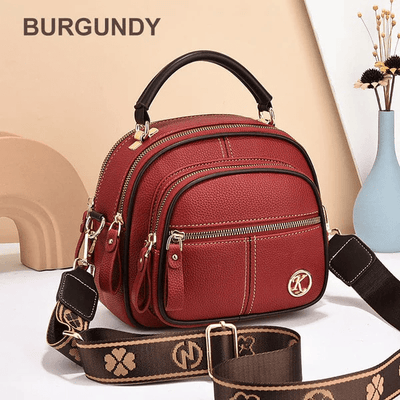 Victoria's Timeless Sophistication | Stylish Leather Bag with Shoulder Strap