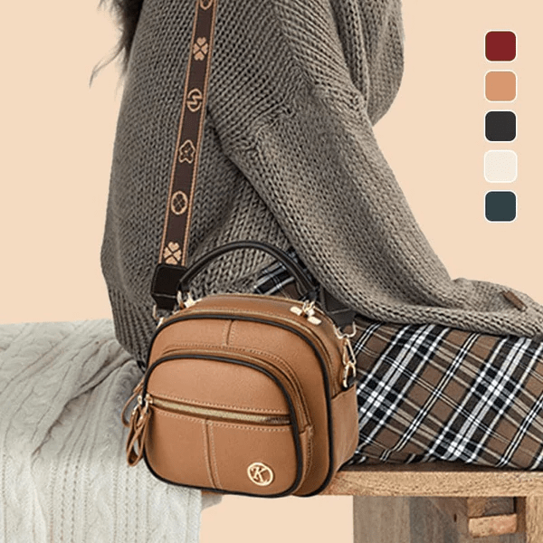 Victoria's Timeless Sophistication | Stylish Leather Bag with Shoulder Strap